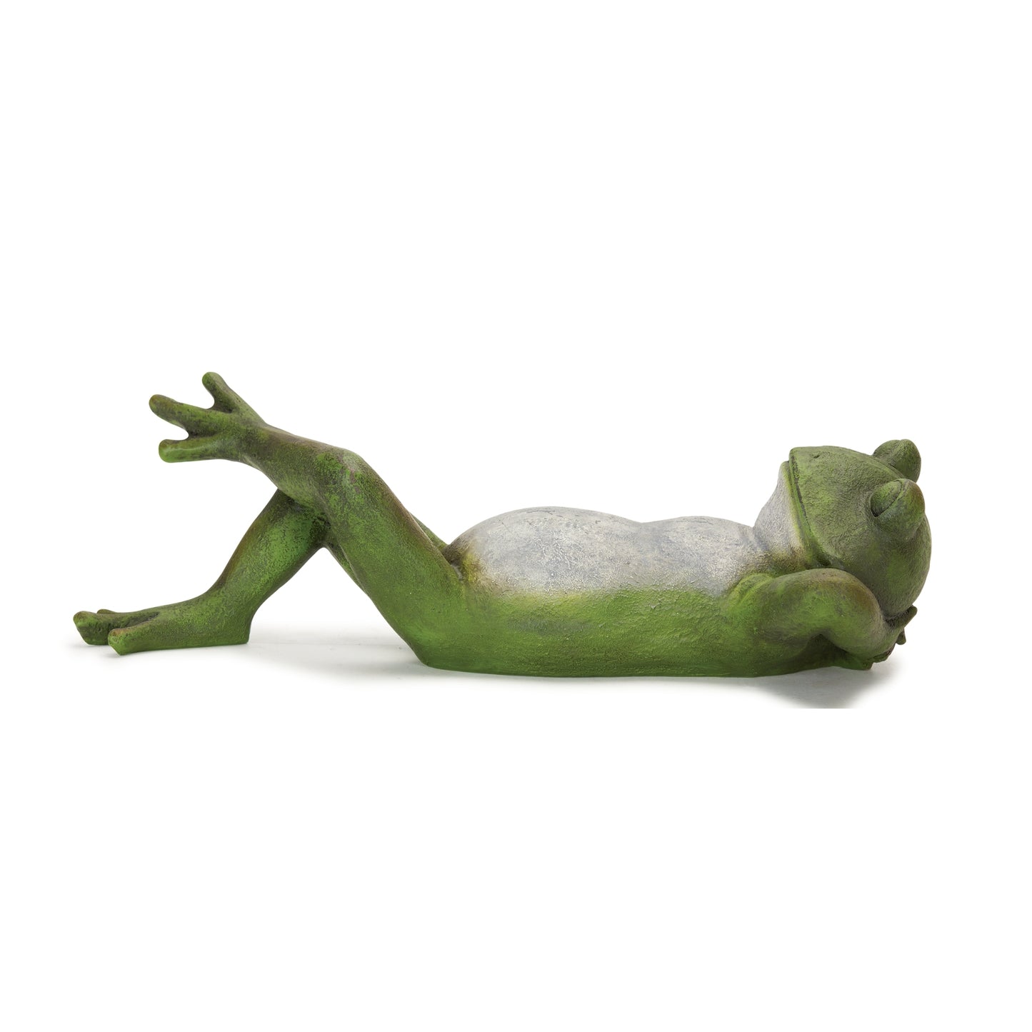 Lounging Garden Frog Figurine 14.75"L (Set of 3)
