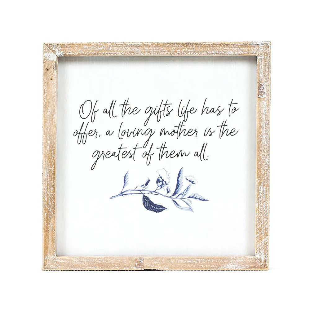10x10x1.5 Reversible Wood Framed Sign (DAYS/GIFTS)