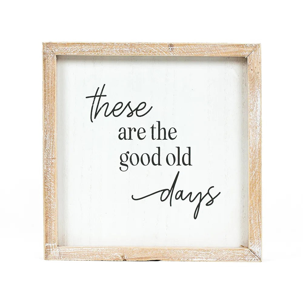 10x10x1.5 Reversible Wood Framed Sign (DAYS/GIFTS)