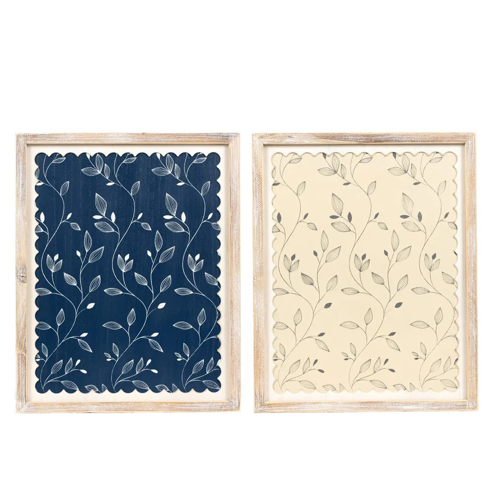 16x20x1.5 Reversible Wood Framed Sign (LEAVES)
