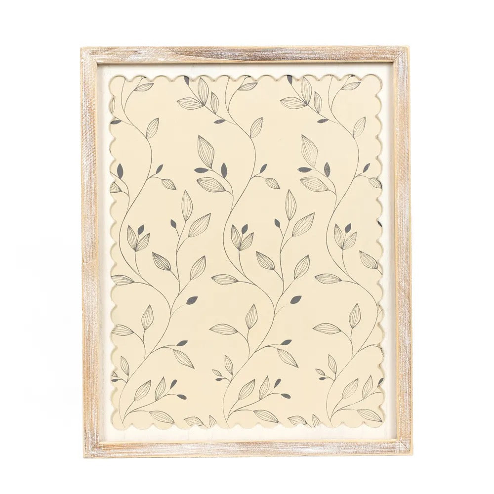 16x20x1.5 Reversible Wood Framed Sign (LEAVES)