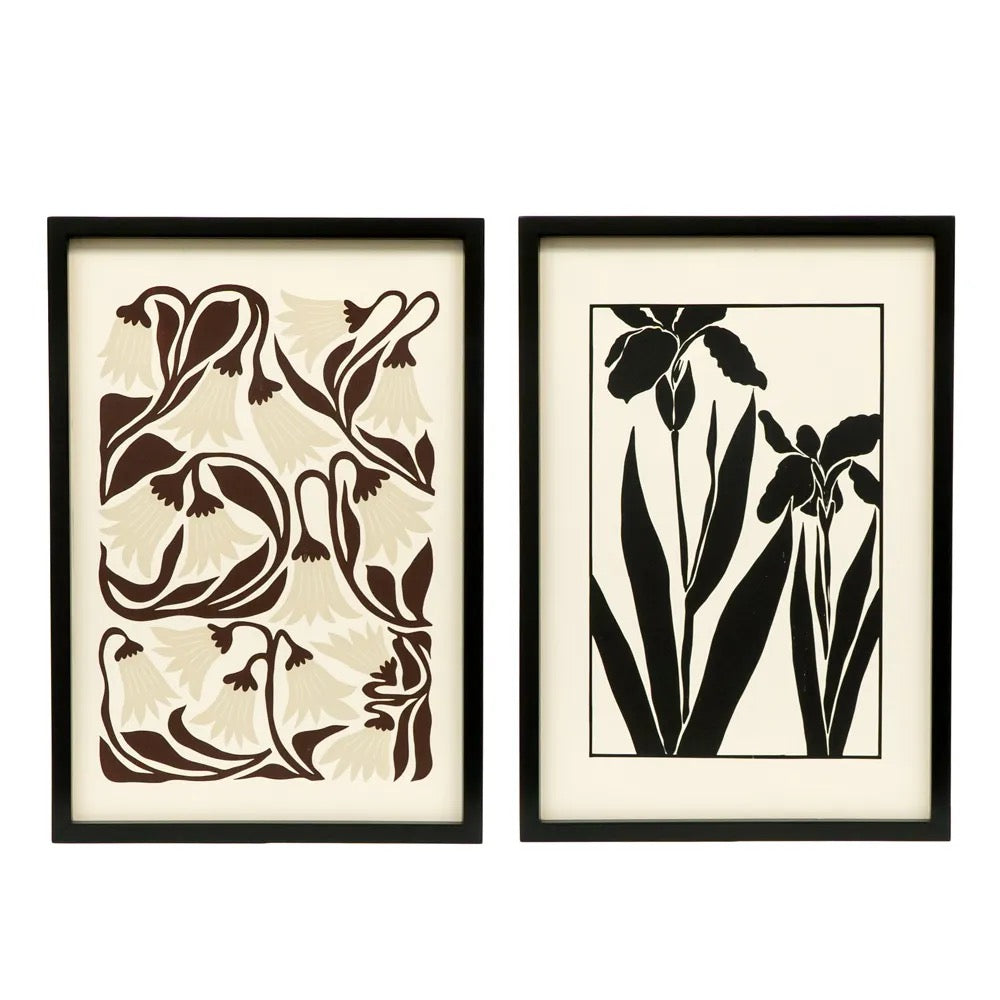 17x24x1.5 Reversible Wood Framed Sign (FLORAL)