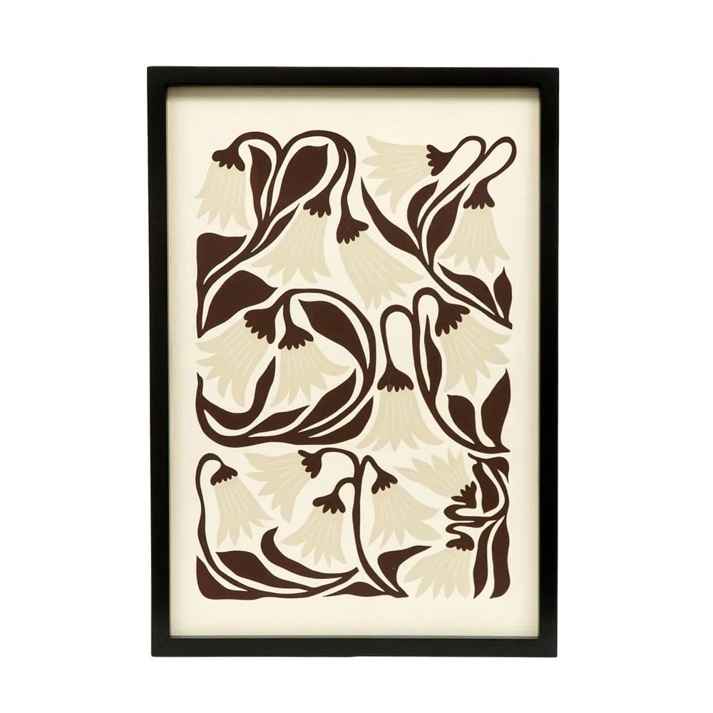 17x24x1.5 Reversible Wood Framed Sign (FLORAL)