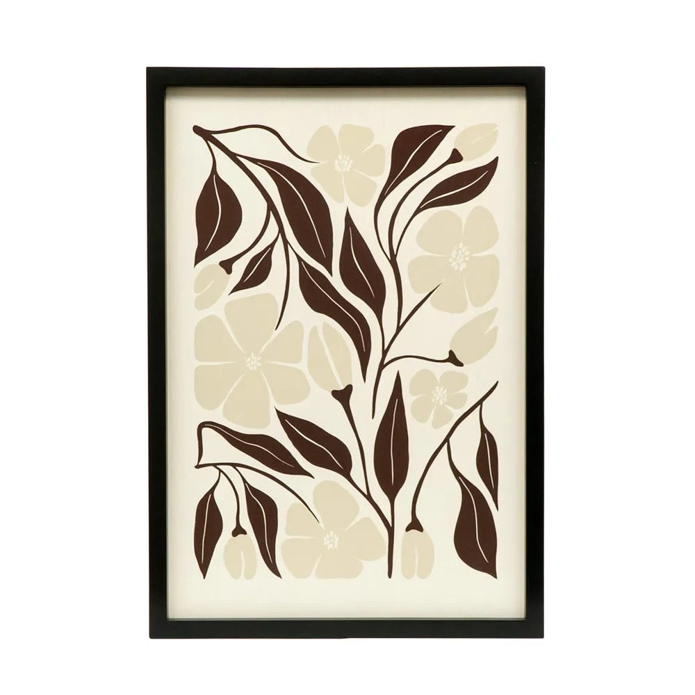 17x24x1.5 Reversible Wood Framed Sign (FLOWERS)