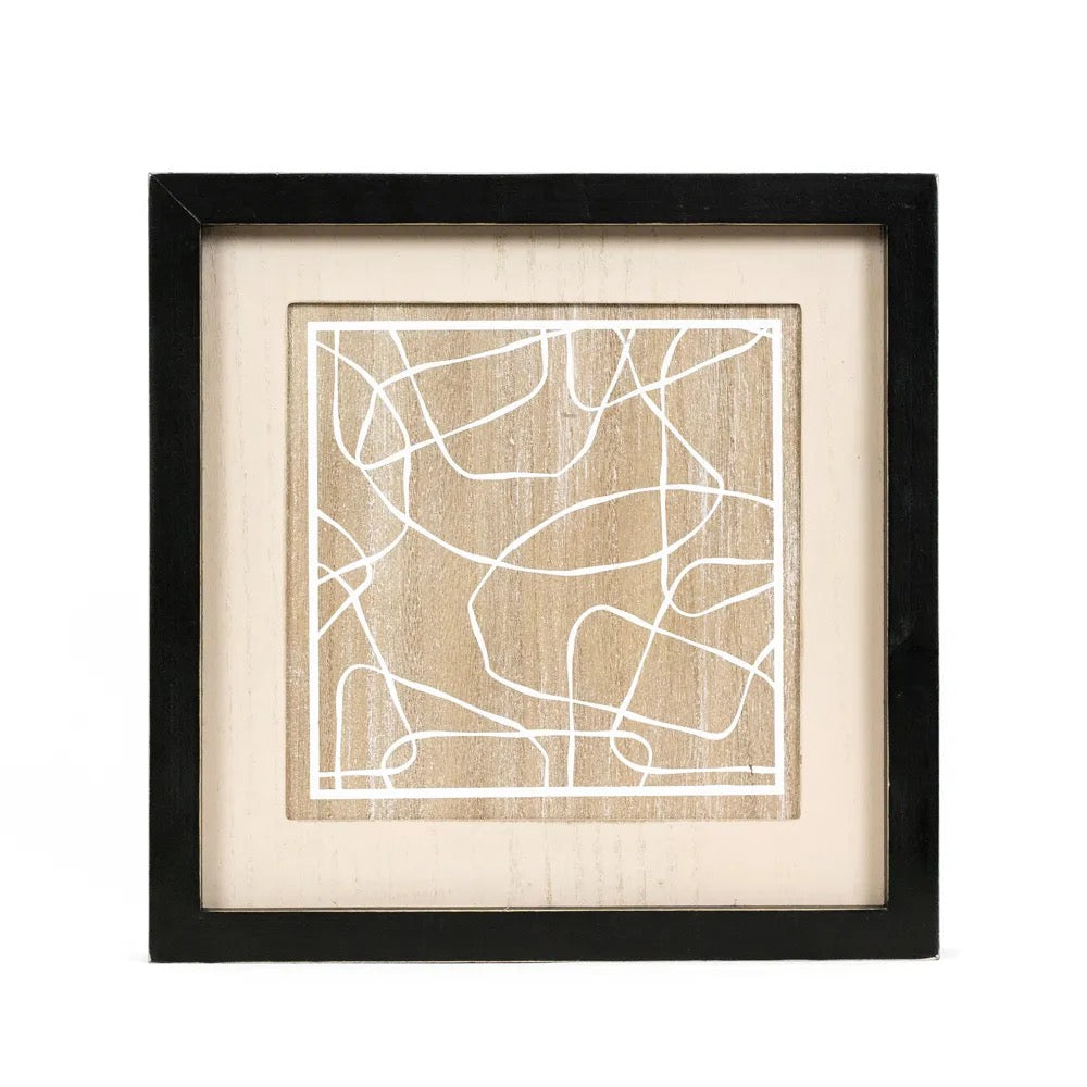 12x12x1.5 Reversible Wood Framed Sign(FATRIA/SHAPES)