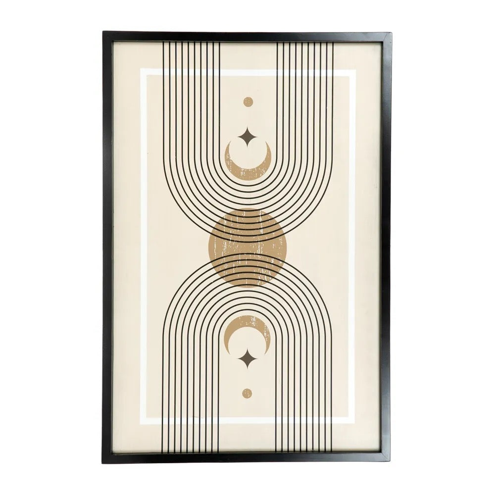 24x36x1.5 Reversible Wood Framed Sign (MOON)