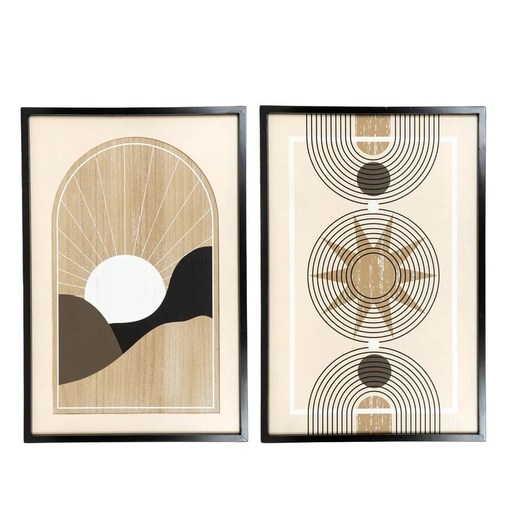24x36x1.5 Reversible Wood Framed Sign (SUN)