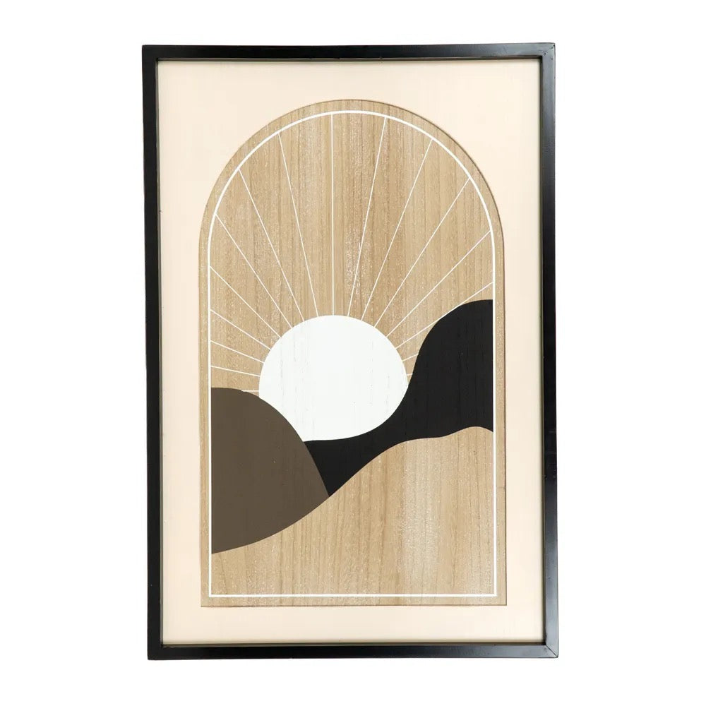 24x36x1.5 Reversible Wood Framed Sign (SUN)