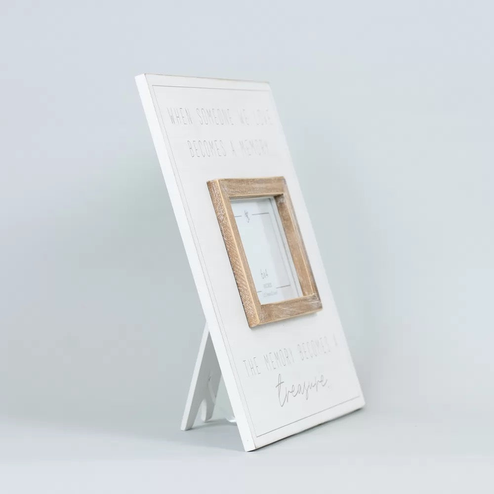 12" X 12" X .75" Wood Photo Frame (Treasure) (4" x 6")