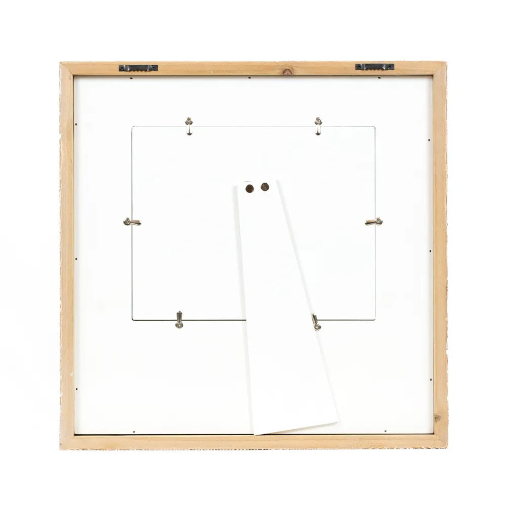 16x16x1.5 Wood Scallop Photo Frame (CELEBRATING) (10x8)