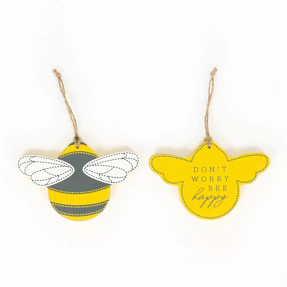 5" x 4" x .25" Reversible Wood Tag (Bee)