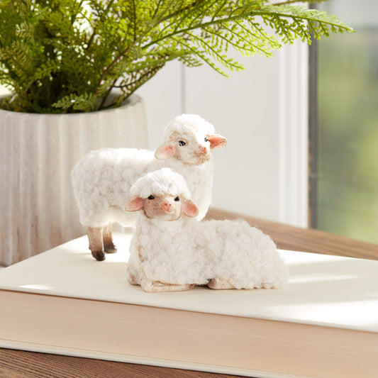 Sheep (Set of 8) 3"H, 3.5"H Resin