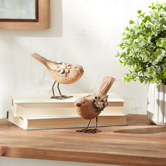 Bird (Set of 2) 3.5"H, 4.75"H